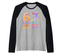 6 Days Job Mode 7 Days Mom Mode 67 Six Seven Mothers Day Raglan Baseball Tee