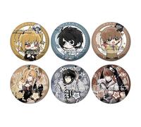 6 Dead Notes Anime Figure Tinplate Badge Pins Decorations - Multicolore 58MM