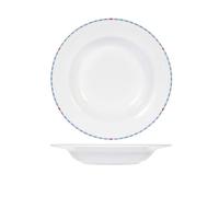 6 Deep Plates In Porcelain Model Astrid Of 22.5 Cm