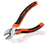 6" Diagonal Cutting Pliers, Heavy Duty Side Cutters, Wire Cutters For Electrical Appliance Repair, Cable, Electronic Production, Industrial Work, Fine Cutting, Model Making Comfort Grip