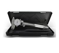 6" Dial Caliper 0.001 Stainless Steel Shockproof 4-Way Measurement with Plastic Case