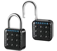 6 Digit Combination Padlock,Locker Padlock IP67 Waterproof High Security Electronic Gym Locker Lock with Stainless Steel Shackle,Multi-User Code Function for Gym School Garage Travel Outdoor Use