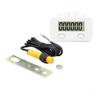 6-Digit Electronic Digital Counter with Magnetic Sensor Switch for Industrial Equipment - Punch Counter, Printing Textile and Auto Repair Applications
