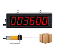 6-Digit Large Screen Production Line Counter, 4-Level Sensitivity, 30-70cm Sensing Distance, Accurate Counting for Factories & Conveyor Belts
