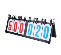 6 Digits Basketball Scoreboard with PVC Cards for Table Tennis Badminton Training and Matches