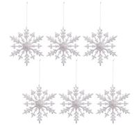 6 Divisions Elegant Ice Ornamentation Impermeable PVC Holiday Garnishes For Indoor Celebratory Displays Long Permanent PVC Holiday Ornamentation