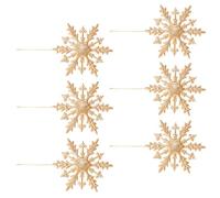 6 Divisions Elegant Ice Ornamentation Impermeable PVC Holiday Garnishes For Indoor Celebratory Displays Long Permanent PVC Holiday Ornamentation