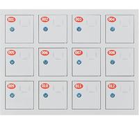 6-Door Mobile Phone Locker - Secure Storage Cabinet for Office School & Factory - Floor Cell Phone Storage for Classroom & Workplace Safety