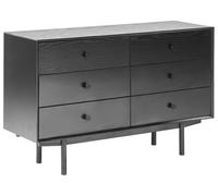 6 Drawer Chest Black ALCESTER