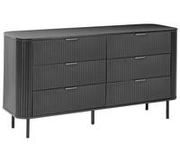 6 Drawer Chest BRADLEY Black