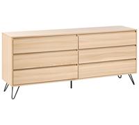6 Drawer Chest CARDIGAN Light Brown