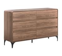 6 Drawer Chest COWELL Dark Brown