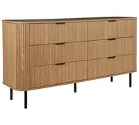 6 Drawer Chest Light Wood BRADLEY