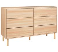 6 Drawer Chest Light Wood SHARPE