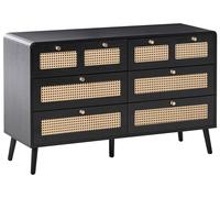 6 Drawer Chest MOURA Black