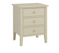 6 Drawer Chest Of Drawers, Tall 5 Drawer Bedside Table, Pair Of 3 Drawer Bedside Tables And Dressing Table Set - Hales Taupe Range Melody Maison Beige One Size