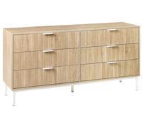 6 Drawer Chest WALCOTT Light Brown