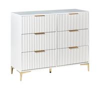 6 Drawer Chest WALCOTT White