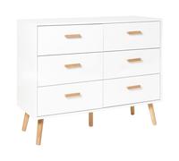 6 Drawer Chest White NEWARK III