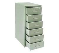 6 Drawer Vertical File Cabinet Green Metal File Cabinet with Lock Office Under Desk Storage Filing Cabinet on Wheels Removable MultiDrawer Cabinet for Home Dresser