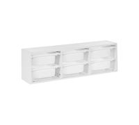 Beliani Wall Shelf With Storage Boxes Tobin White