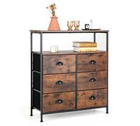 6 Drawers Dresser Organizer 2-Tier Fabric Storage Organizer