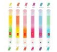 6 Dual-Tip Pastel Highlighters - Meow - Kitty