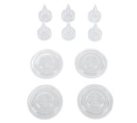 6 Duckbill Valves and 4 Silicone Diaphragms Replacement Kit for Wearable Breast Pumps Compatible with Most Models
