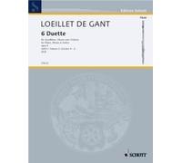 6 Duette Opus 5 Heft 2 Jean-Baptiste Loeillet Book [Softcover] 2 Flutes Schott M