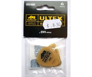 6 Dunlop 421P.88 Ultex Standard Picks Plectrums Plectrum Hang Bag