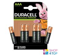 6 DURACELL RECHARGEABLE AAA BATTERIES 1.2V HR03 MICRO NiMH 850mAh NEW