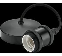 6" E27 Vintage Pendant Set Anthracite 230V IP20 80W Netlighting Black One Size