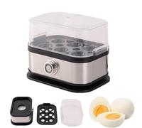 6 Eggs Smart Egg Cooker with Auto Shut Off | 220V 200W- Ultimate Stainless Steel Electric Egg Boiler for Effortless Breakfast