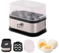 6 Eggs Smart Egg Cooker with Auto Shut Off | 220V 200W- Ultimate Stainless Steel Electric Egg Boiler for Effortless Breakfast