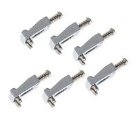 6 * Electric Guitar Bridge Saddle, Metal Bridge Tremolo Saddles Wrench Replacement Accessory Parts For Fender Strat Tele Electric Guitar