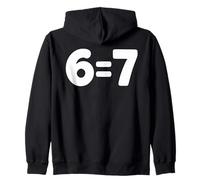 6 Equals 7 Funny Absurd Math Logic Teacher Joke Zip Hoodie
