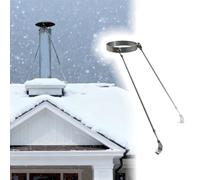 6" Extended Roof Chimney Bracket Support Kit Wind & Snow Stability Fits Chimneys 4.9" to 9.8" Diameter Durable Easy Install Perfect for Roof Safety
