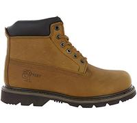 6 Eye Padded Work Boot - Black - Black - size UK Mens Size 11