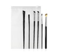 6 Eyeliner Brush Set With 1 Storage Bag, Eyebrow Brush, Concealer Brush, Eyeliner Brush, Silkworm Brush