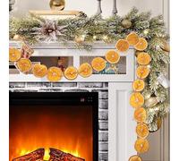 6 Feet Orange Slices Garland for Christmas Tree - Rustic Farmhouse Dried Orange Slices Hanging Decoration for Christmas Home
