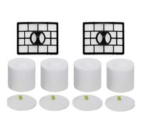 6 Filters Compatible With Shark NV650, NV651, NV652, NV750, NV751, NV752, NV753, AX950, AX951, AX952, XFF650, XHF650 - Vacuum Replacement Parts - 2 Main Filters and 4 Cotton Filters by Apex Essentials