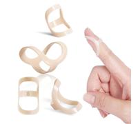 6 Finger Arthritis Protective Gear Correction Cover with Oval Splints Pieces in Total Including Sizes 4 and 5