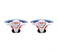 6 Finger Mobile Gaming Triggers Zero Delay Alloy Mechanical 6 Finger Phone Controller Fast Response 6 Finger Gaming Triggers for PUBG COD Free Fire Alloy 6 Finger Mobile Trigger Anti-Touch Groove 6