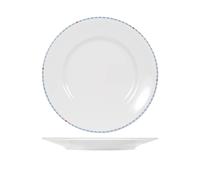 6 Flat Plates In Porcelain Model ASTRID Of 26 Cm