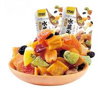 【6 flavors dried fruit】 dried mango, dried kiwi papaya, dried cranberry yellow peach, preserved fruit, healthy and nutritious snacks, instant snack food (5bags)