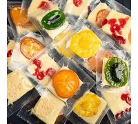 【6 Flavors Fruit Cheese】Mango,Pineapple,Cherry,Apricots,Dried Preserved Fruit,Vegan,Healthy Nutritious Snacks,Leisure Food,Delicious Chinese Snack Gifts (Pineapple,125g)