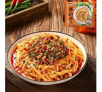 【6 Flavors Mixed Noodles】Chongqing Small Pasta, Spicy Scallion Oil Noodles,Vegetarian,Healthy Breakfast,Instant Meal Replacement Food (Fresh pepper mixed noodle,8bags)