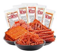 6 flavors mixed spicy spicy latiao,spicy big gluten, instant spicy slices spicy shreds, snack food,delicious Chinese snacks gifts, spicy sweet spicy,handmade spicy mala latiao (Mixed taste,50packs)