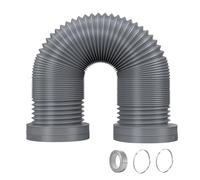 6" Flexible Dryer Vent Hose, PP Retractable Duct Hose with Stainless Steel Wire, Heat Resistant Smoke Exhaust Ducting for Range Hood Blower(170mmx3m(6.7inx9.8ft))