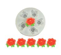 6 Flower Silicone Mold Set for Edible Decorations Baking Supplies Cupcakes Toppers Craft Projects Food Safe Silicone Molds for Cake Decoration